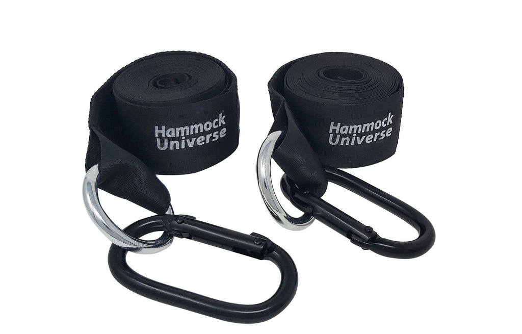 Eco-Friendly Hammock Tree Straps with Carabiners — Hammock Universe Canada