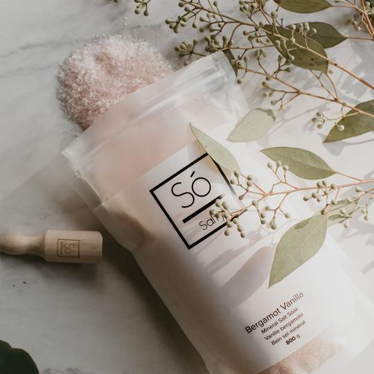 Salty — Epsom & Himalayan Pink Salt Sóak — Só Luxury