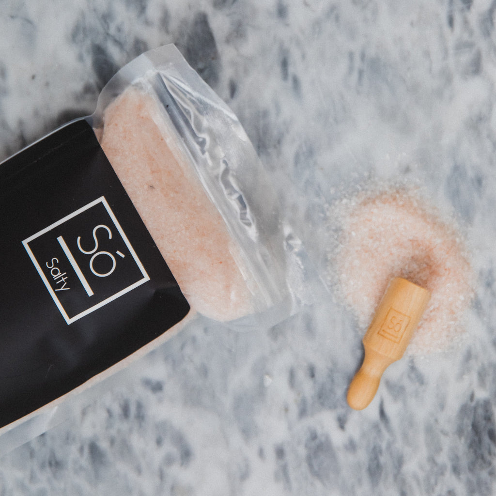Salty — Epsom & Himalayan Pink Salt Sóak — Só Luxury