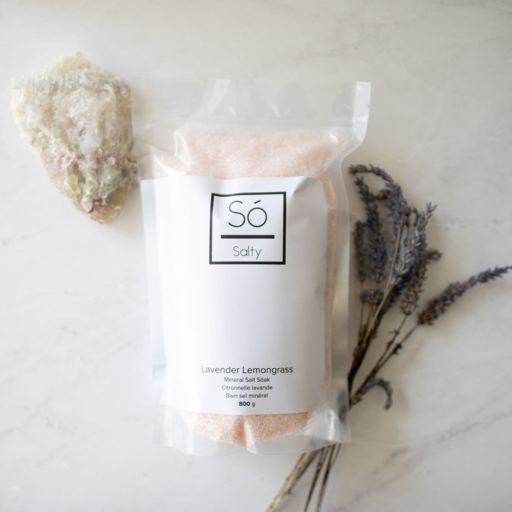 Salty — Epsom & Himalayan Pink Salt Sóak — Só Luxury