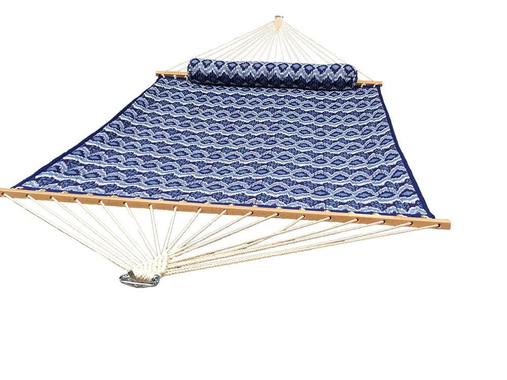 Deluxe Quilted Hammock with Wicker Stand — Hammock Universe Canada