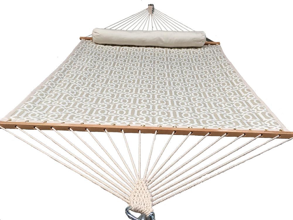 Deluxe Quilted Hammock with Wicker Stand — Hammock Universe Canada