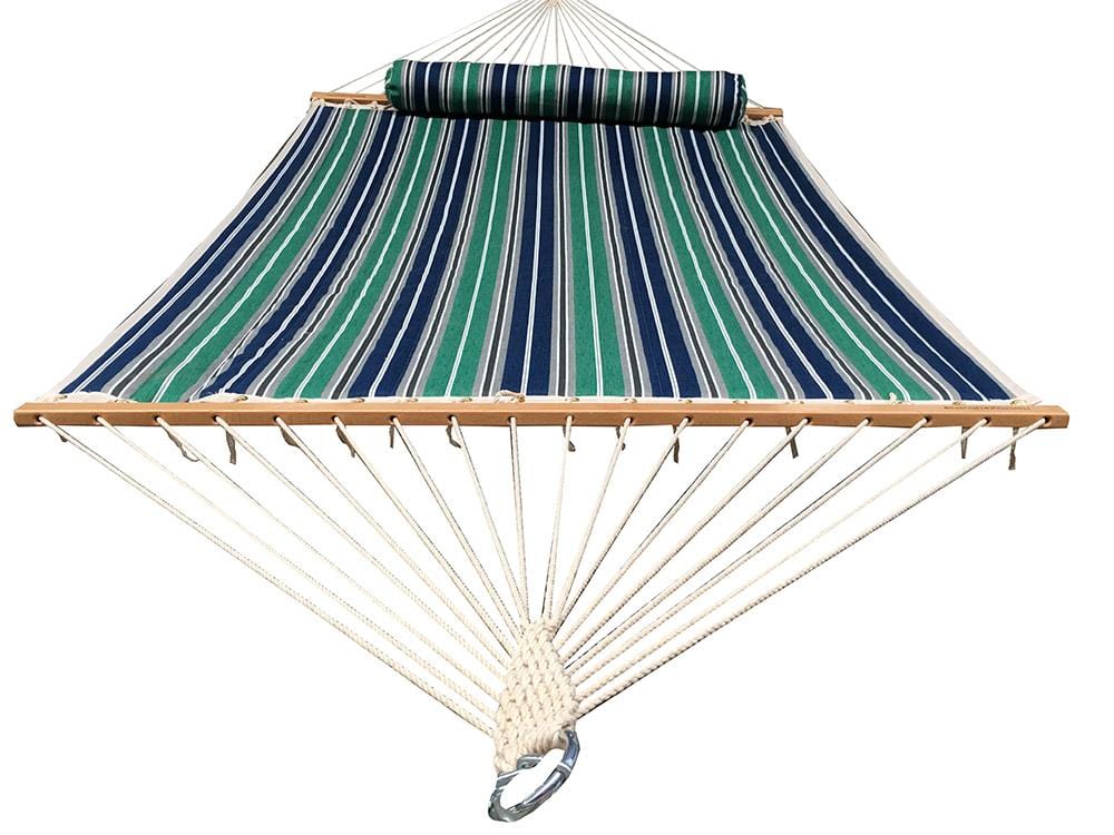 Deluxe Quilted Hammock with Wicker Stand — Hammock Universe Canada