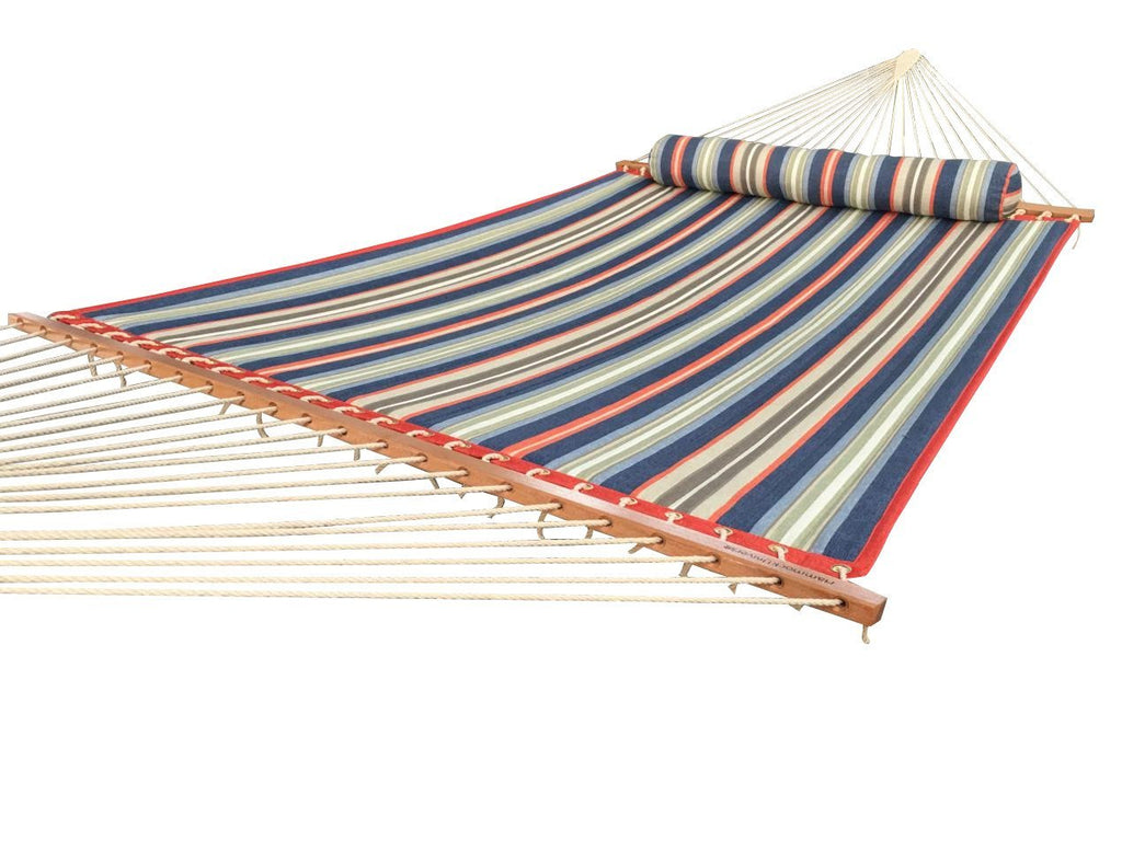 Deluxe Quilted Hammock with Wicker Stand — Hammock Universe Canada